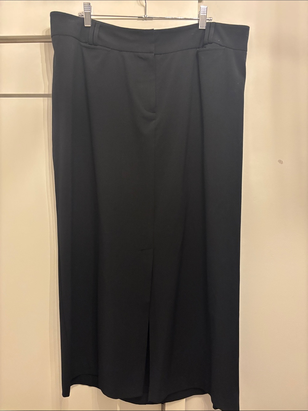 Lane Bryant Black Maxi Skirt with Front Slit
